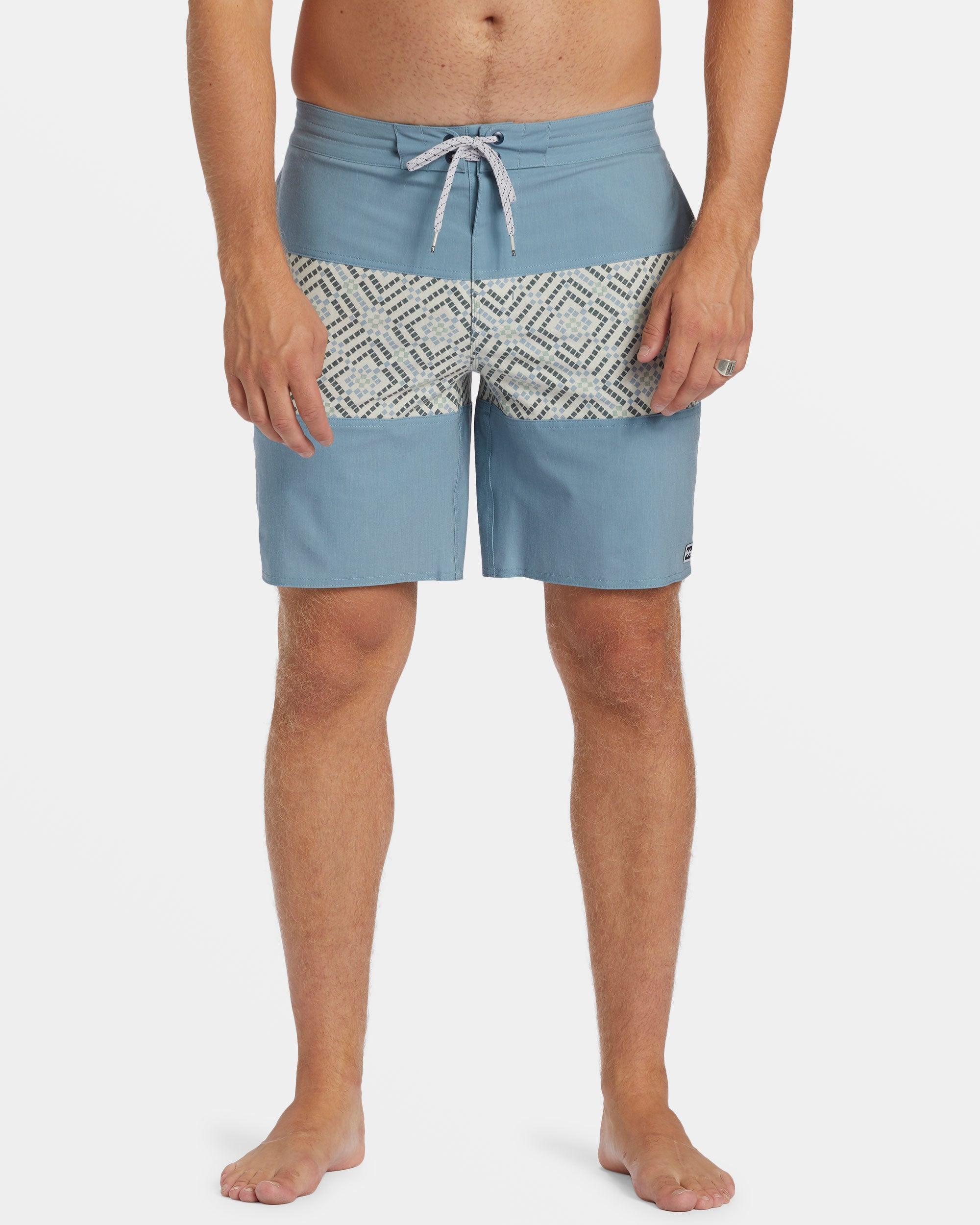 Tribong Lo Tide 19" Boardshorts - Blue Wash Male Product Image