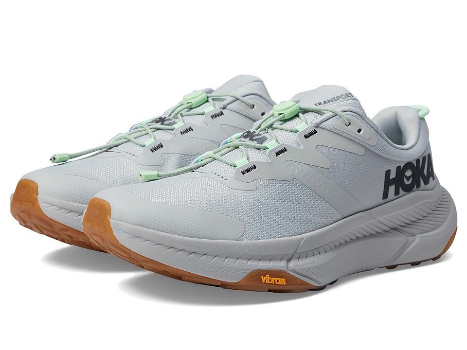 Hoka Men's Transport (Harbor Mist/Lime Glow) Men's Shoes Product Image