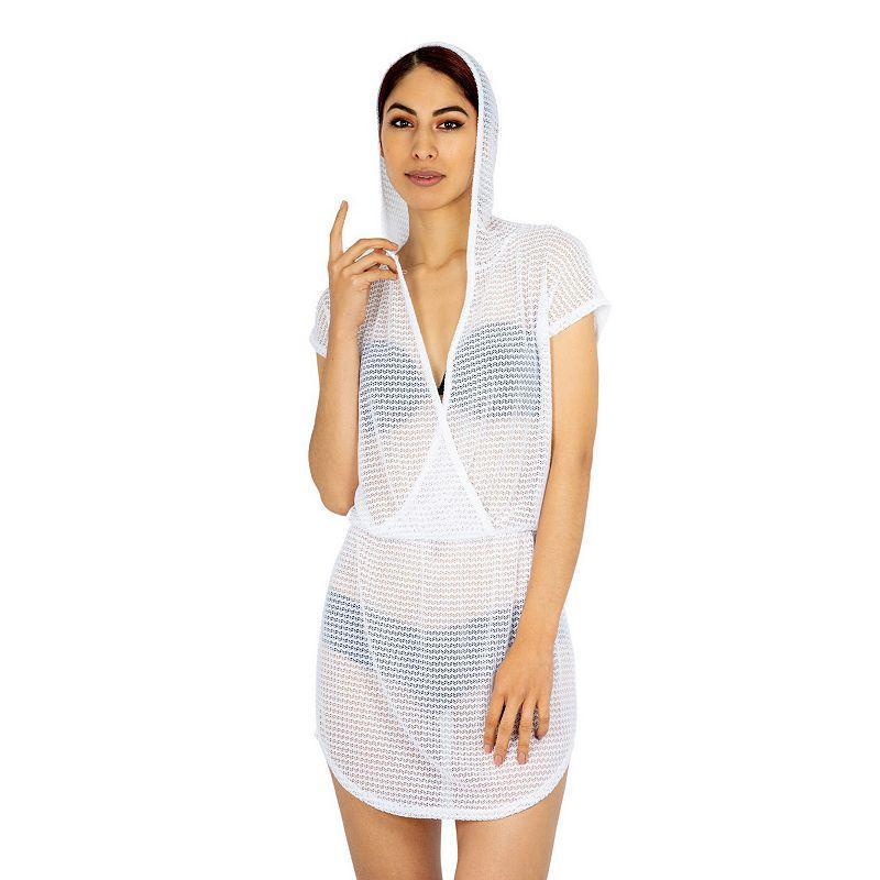 Womens Jordan Taylor Surplice Hoodie Swim Cover-Up Dress Product Image