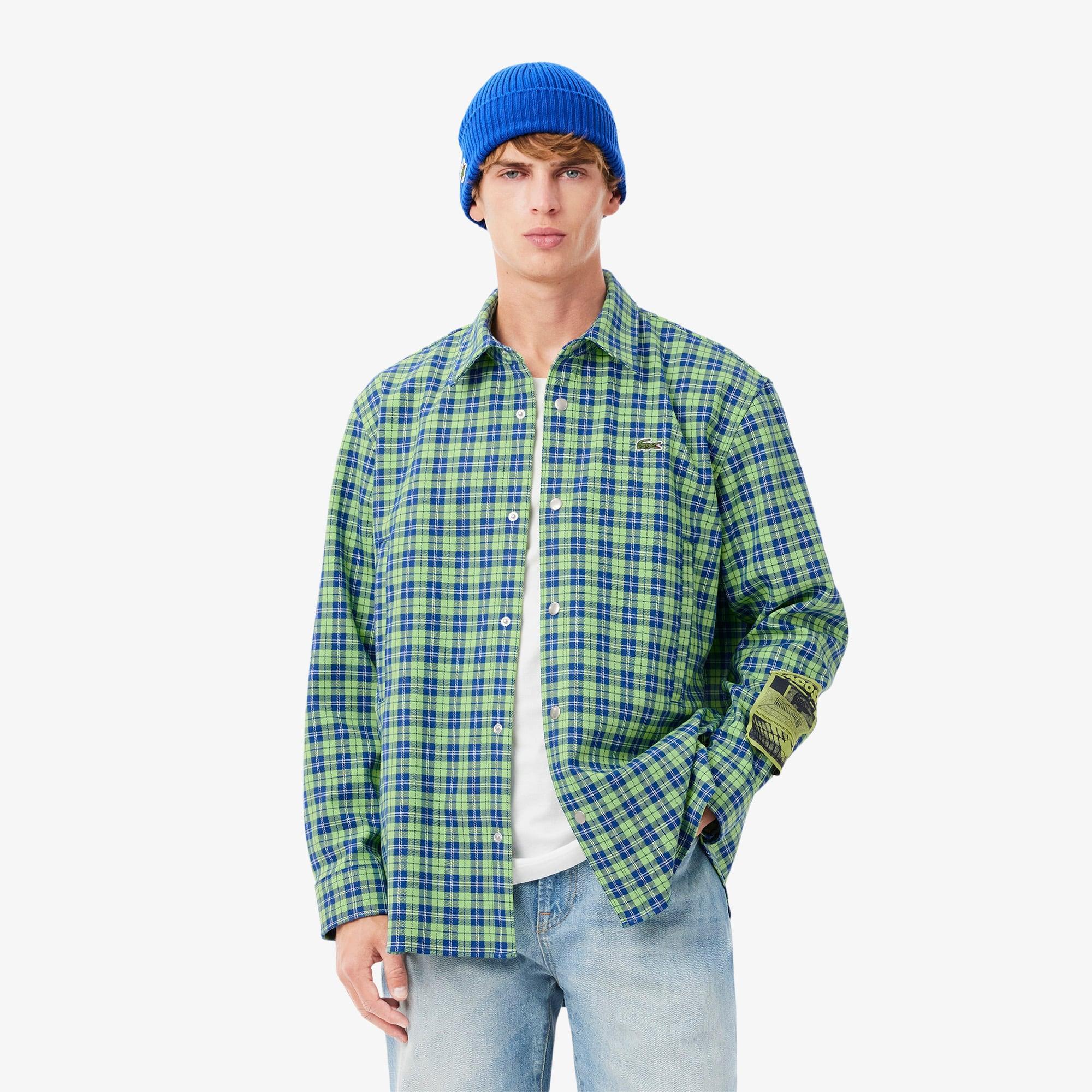 Relaxed Fit Plaid Overshirt Product Image