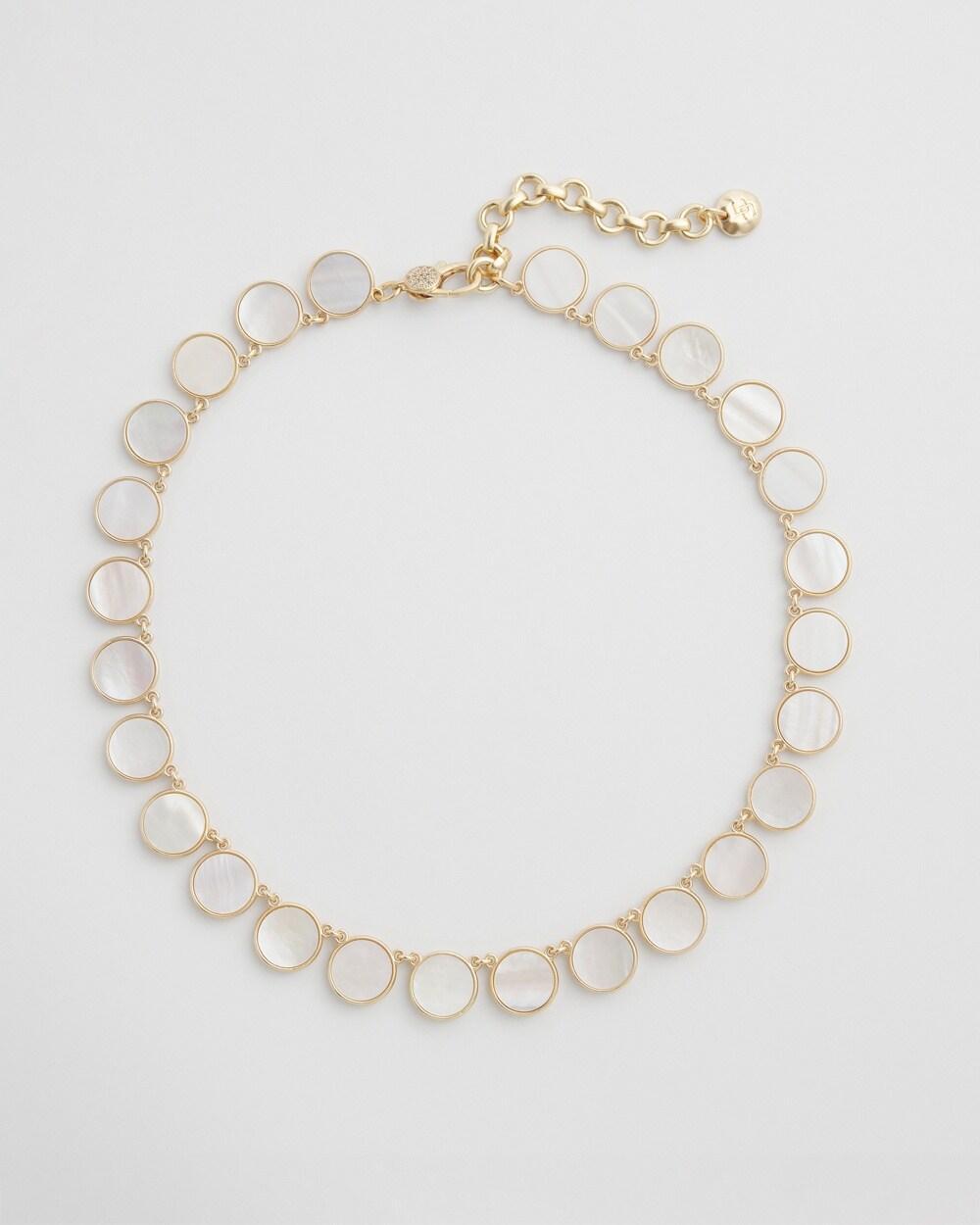 Reversible Mother of Pearl Necklace   Chico's - Gold - Women Product Image