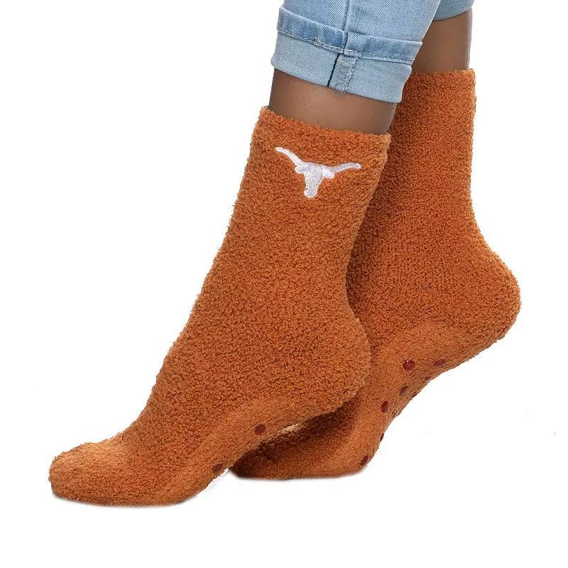 Womens ZooZatz Texas Longhorns Fuzzy Crew Socks Product Image