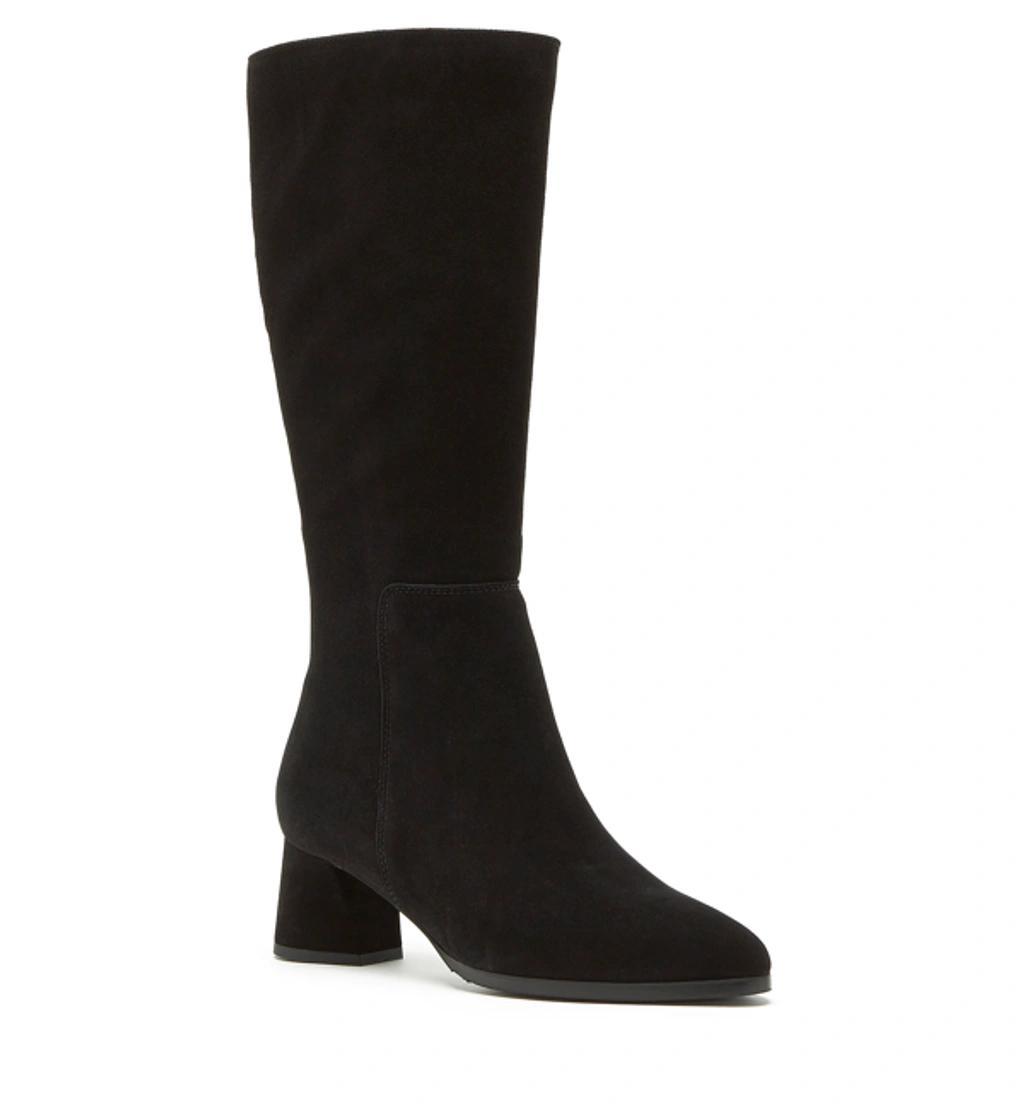 LA CANADIENNE Miles Suede Boot In Black Product Image