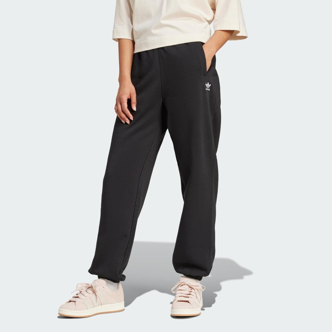 adidas Essentials Fleece Loose Joggers Wonder White L Womens Product Image