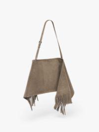 MEDIUM SCARF BAG - SUEDE SHOULDER BAG in 927 cobblestone | JW Anderson US  Product Image