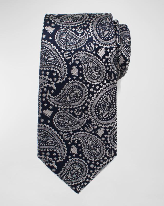 Star Wars Yoda Paisley-Print Silk Tie Product Image