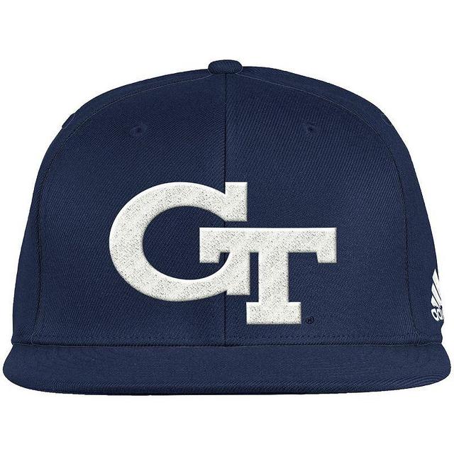 Mens adidas Georgia Tech Yellow Jackets Logo On-Field Baseball Fitted Hat Blue Product Image