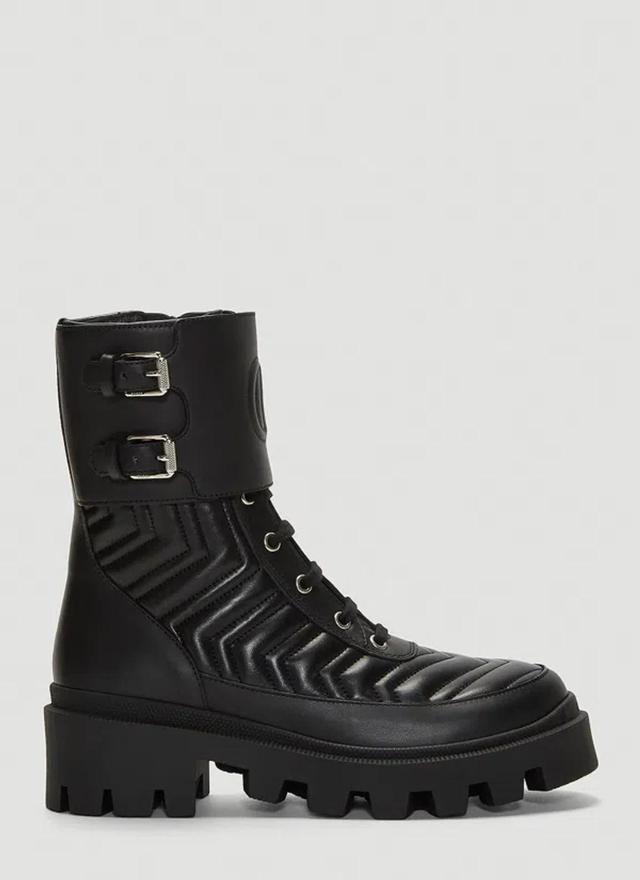 Women Frances Leather Boots In Black Product Image