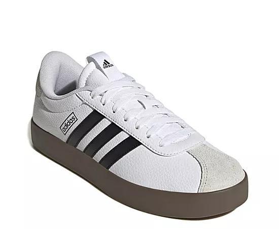 adidas Womens Vl Court 3.0 Casual Sneakers from Finish Line - White, Core Black Product Image