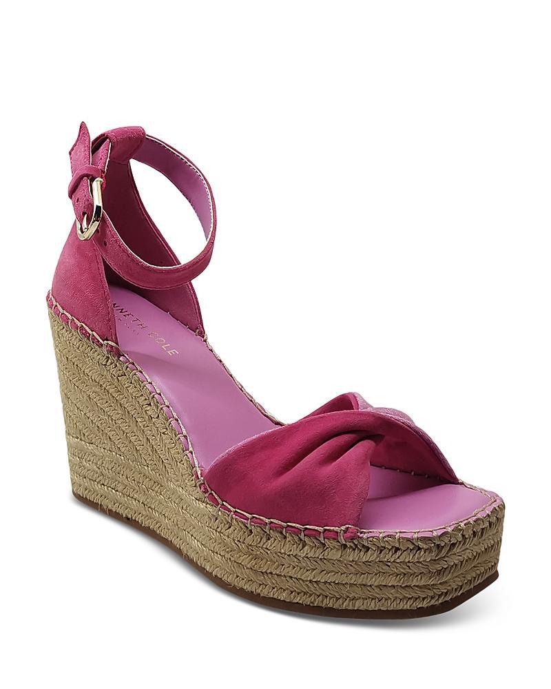 Kenneth Cole Womens Sol Ankle Strap Espdarille Platform Wedge Sandals Product Image