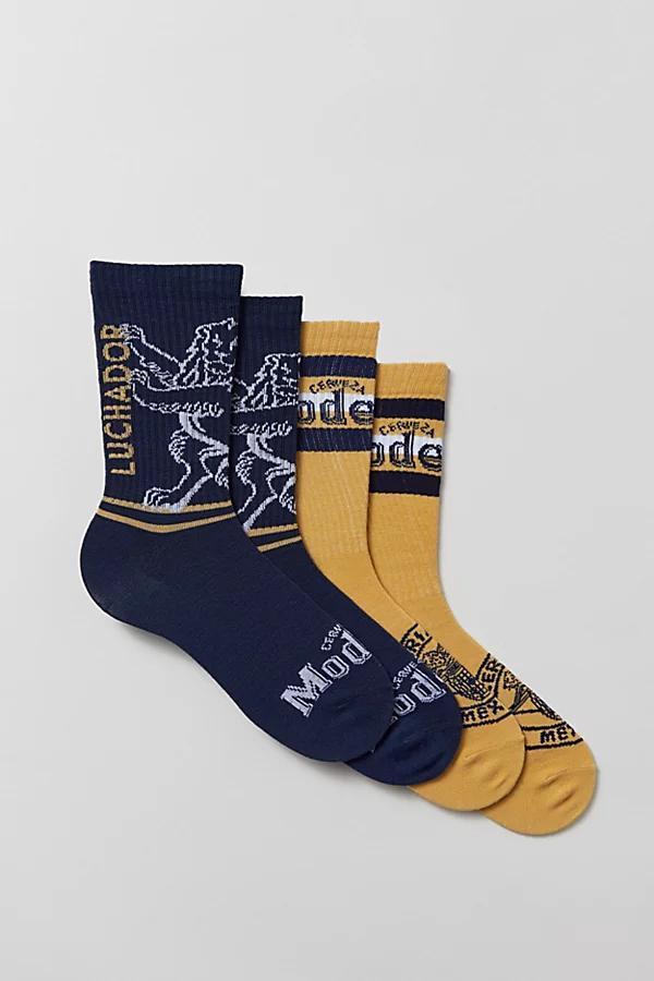 Modelo Ribbed Crew Sock 2-Pack Mens at Urban Outfitters Product Image