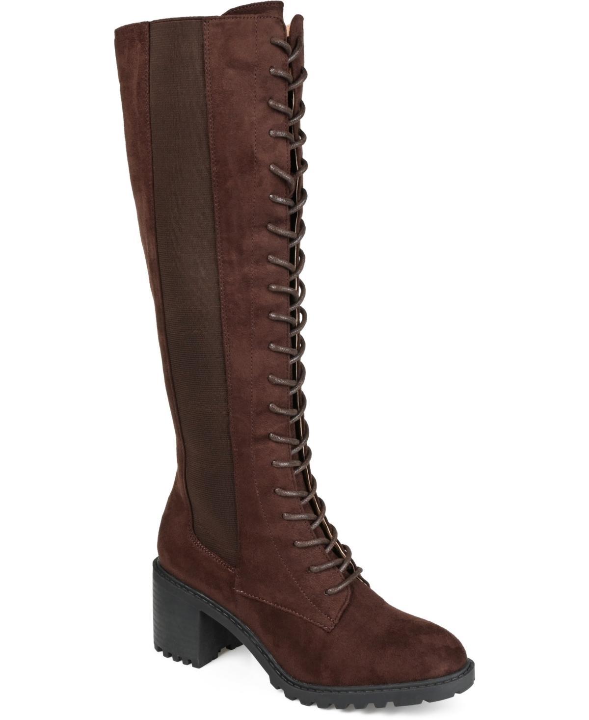 Journee Collection Jennica Womens Knee High Combat Boots Product Image