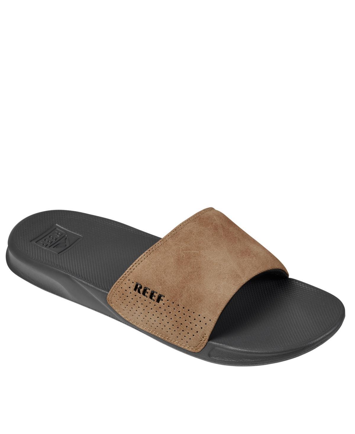 Reef Mens One Comfort Fit Slides - Gray Product Image