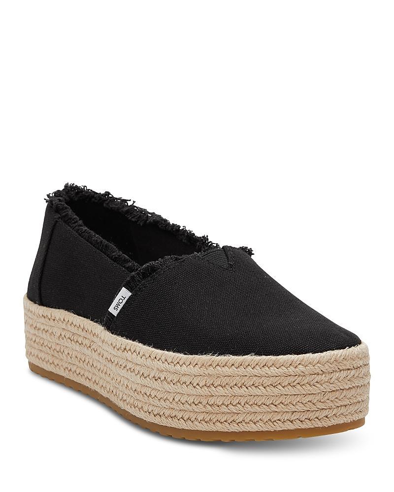 Toms Womens Valencia Platform Espadrille Flats Product Image