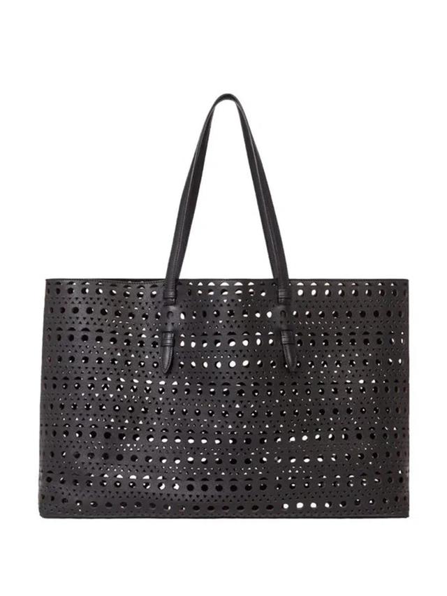 ALAÏA Mina 44 Tote Bag In Black Product Image