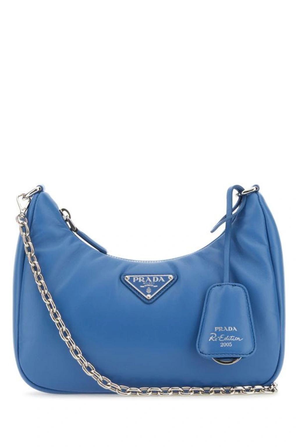 Re-edition Padded Shoulder Bag In Blue Product Image