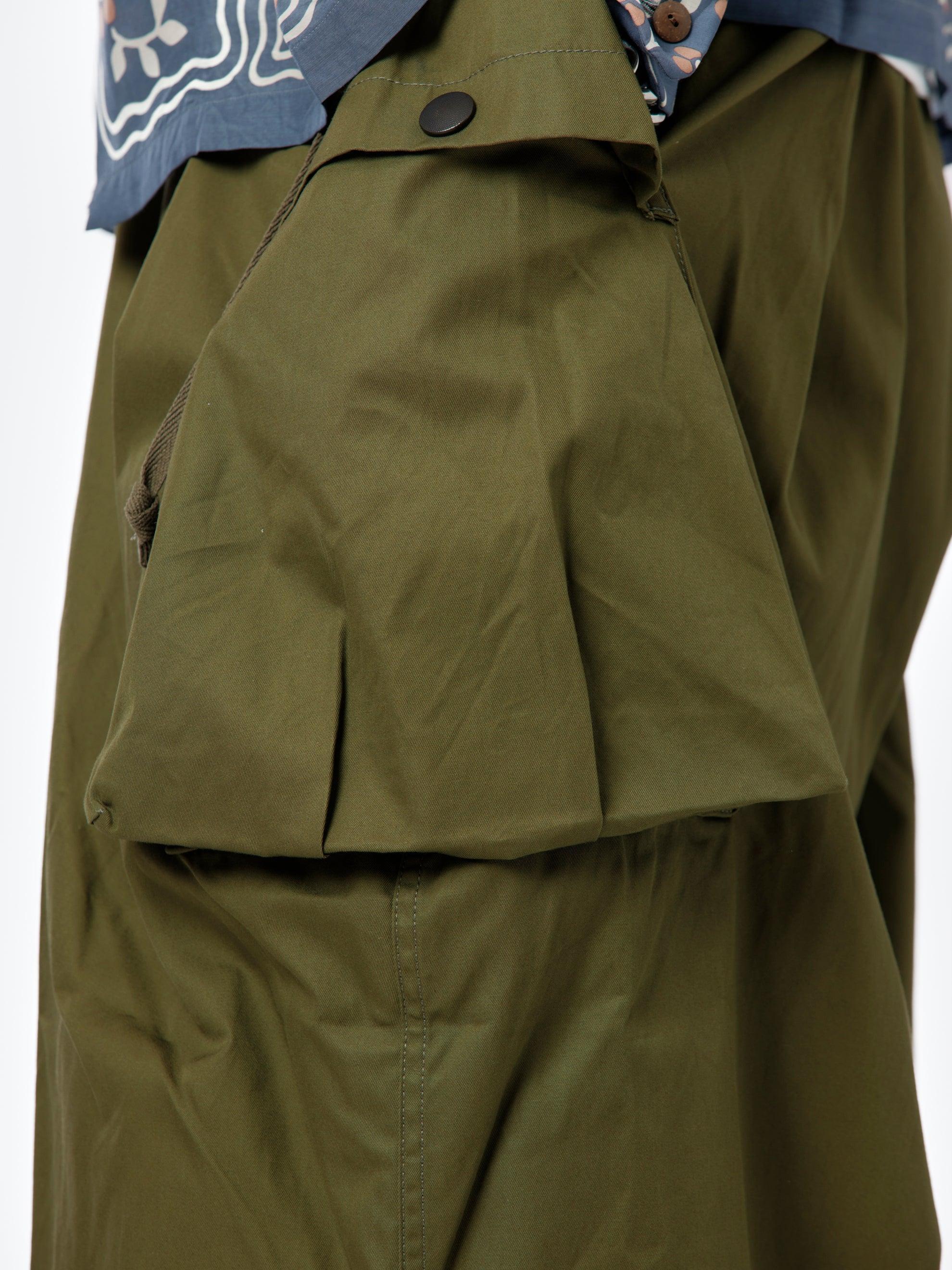 Combined Gabergine Aozai Cargo Pants (Khaki) Product Image