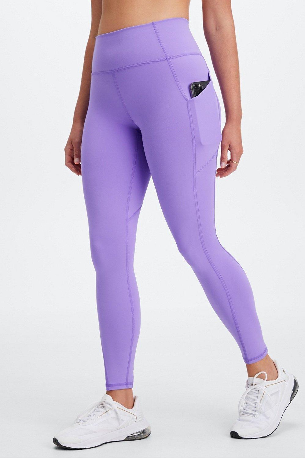 Fabletics Oasis High-Waisted Legging Womens purple Size XXL Product Image