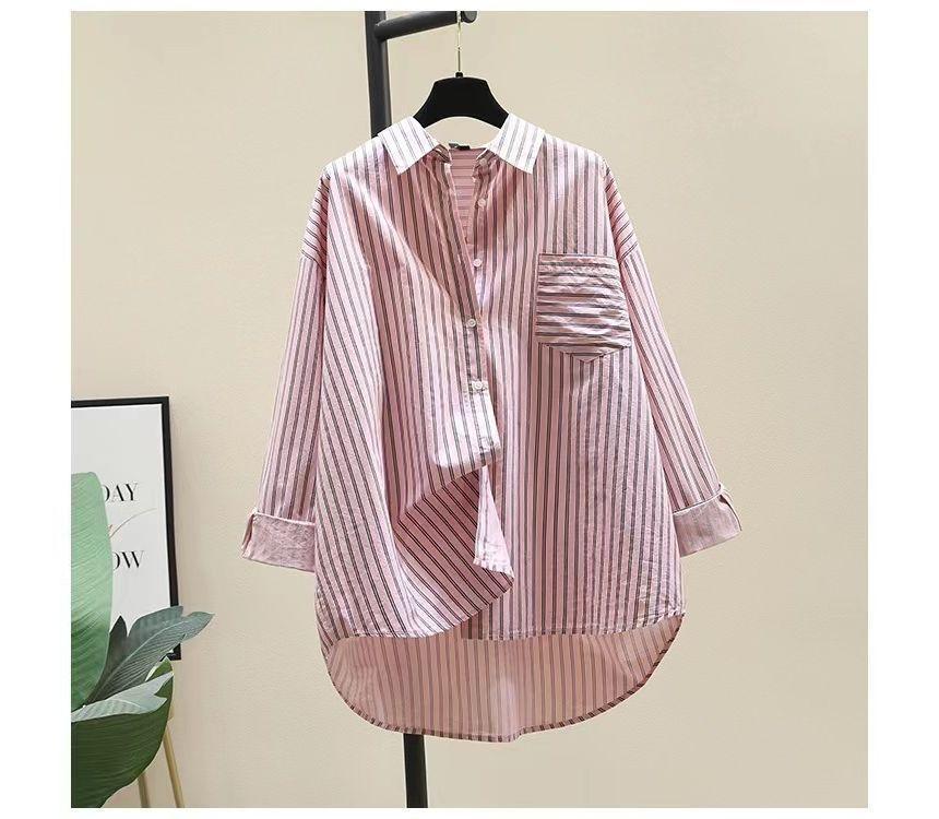 Collared Striped Shirt Product Image