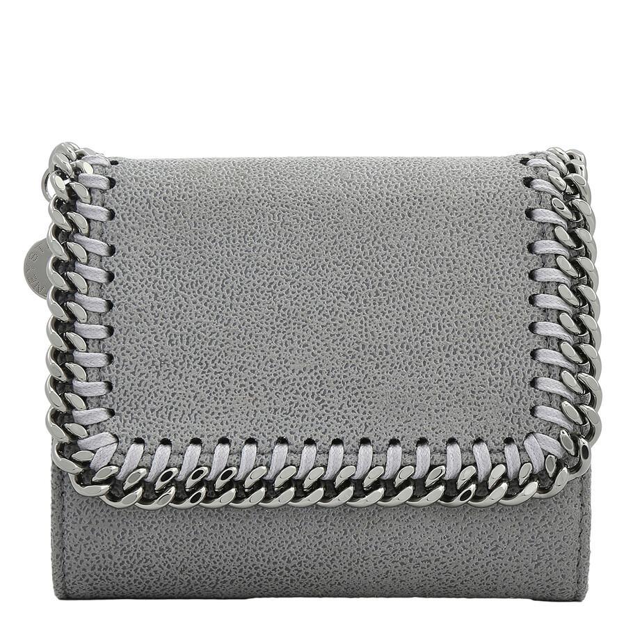 Falabella Flap Wallet In Light Grey Product Image