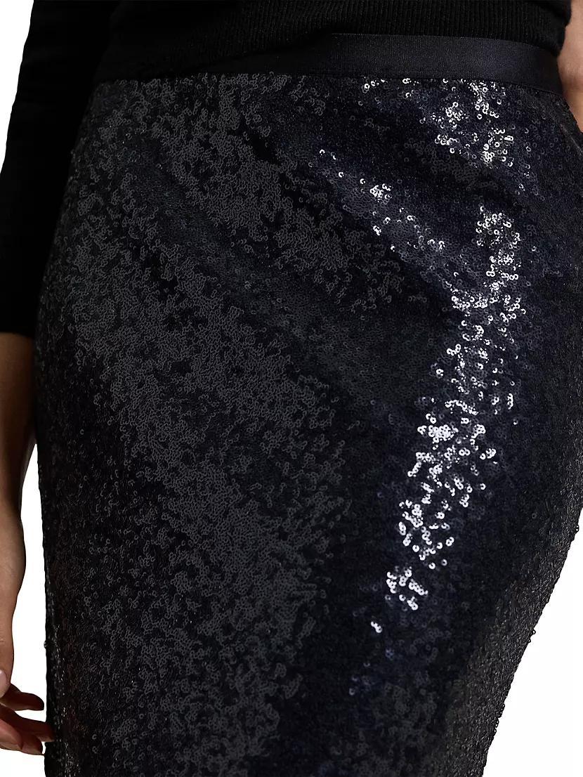 Sequined Bias-Cut Midi-Skirt Product Image