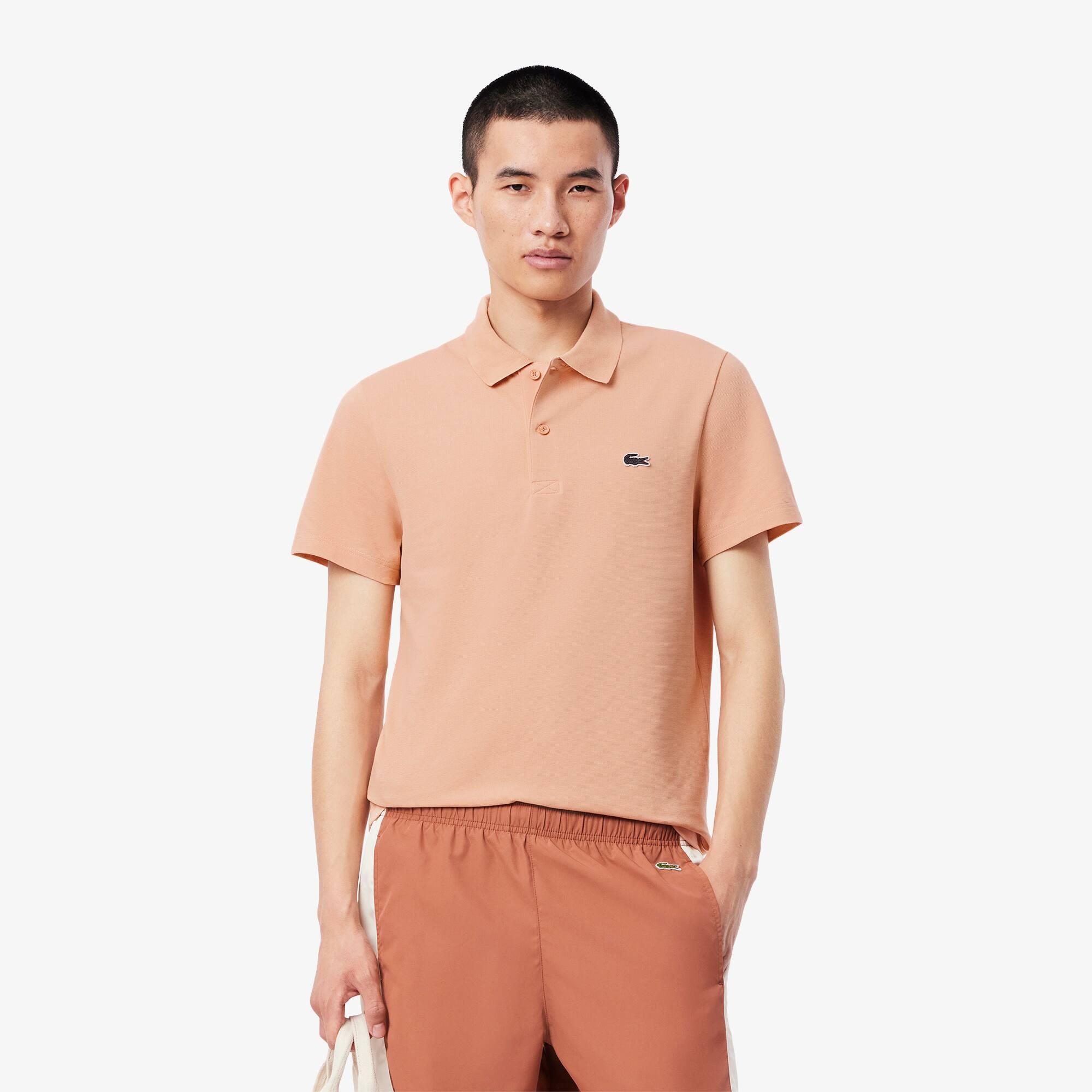 Regular Fit Cotton Blend Polo Shirt Product Image