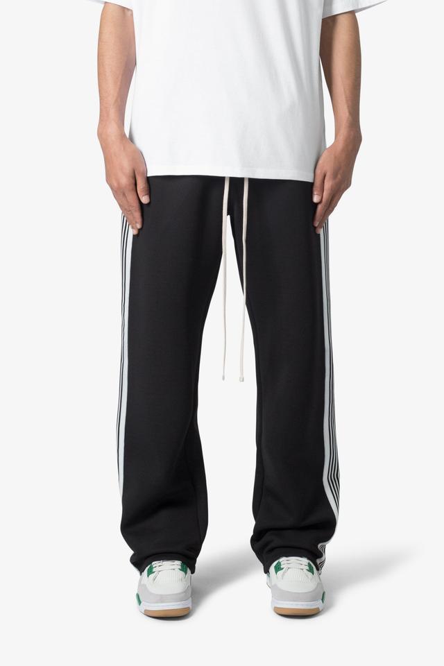 Tricot Side Stripe Pants - Black Product Image