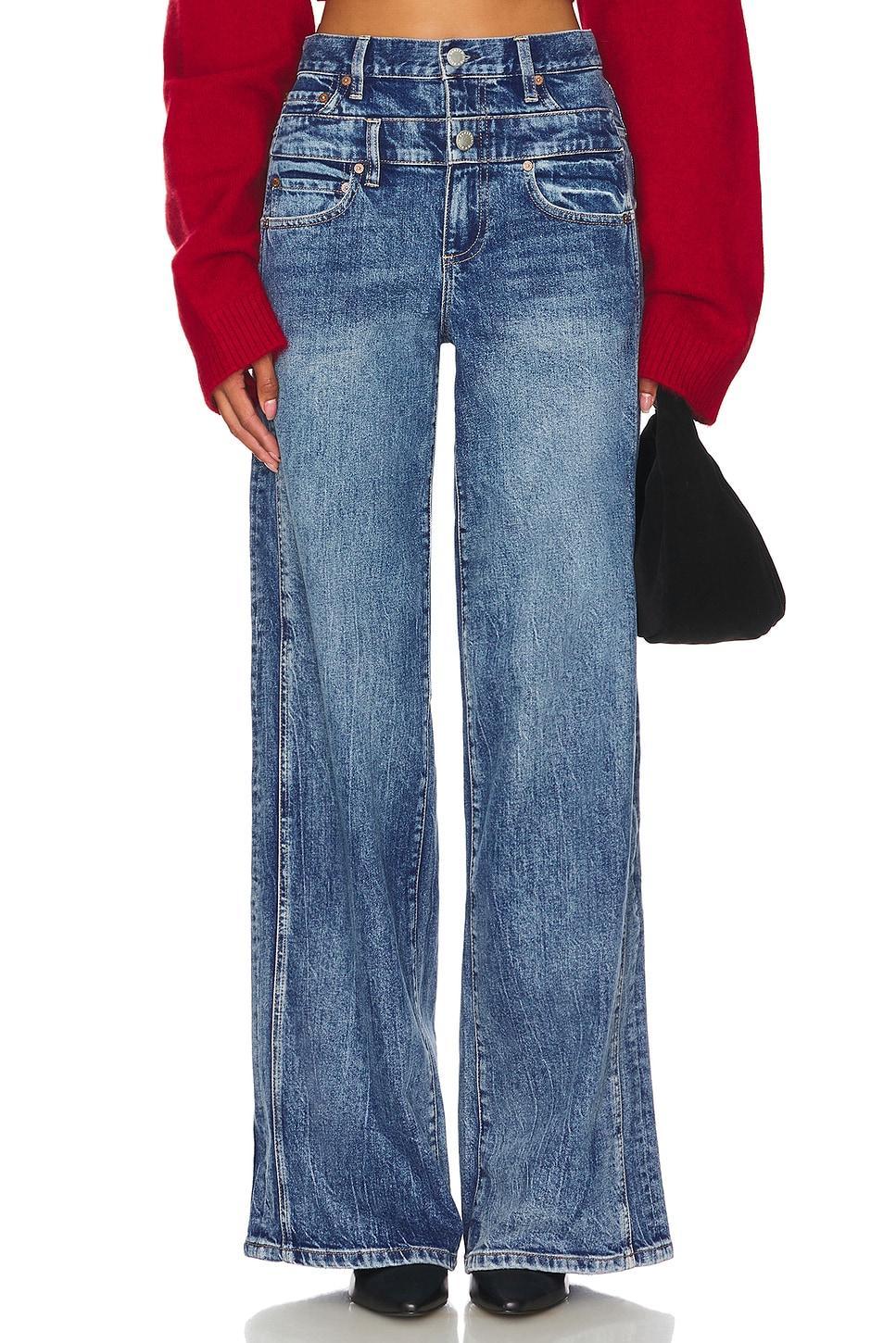 High Rise Waistband Jean Alice + Olivia Product Image