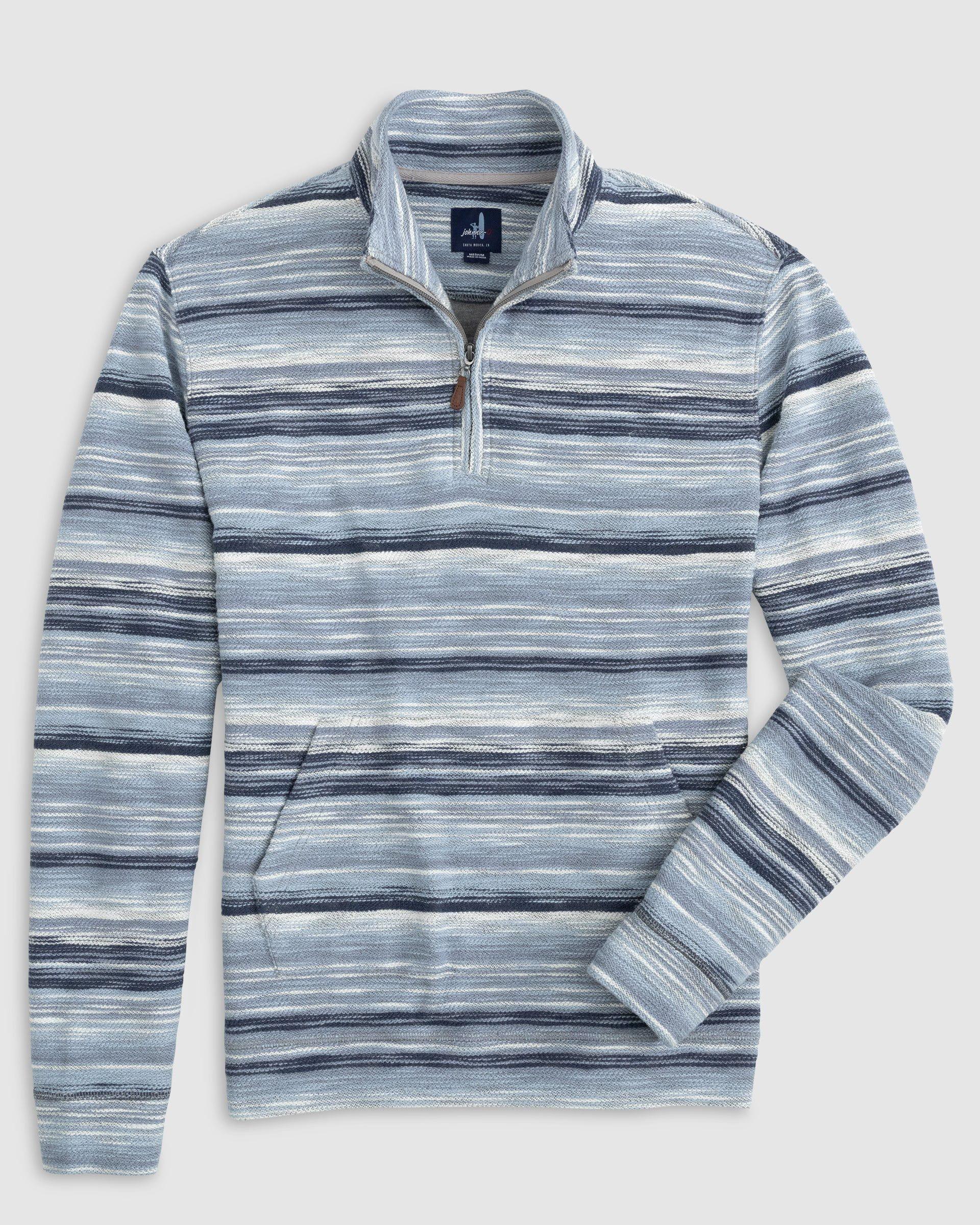 Weavers Striped 1/4 Zip Pullover Male Product Image