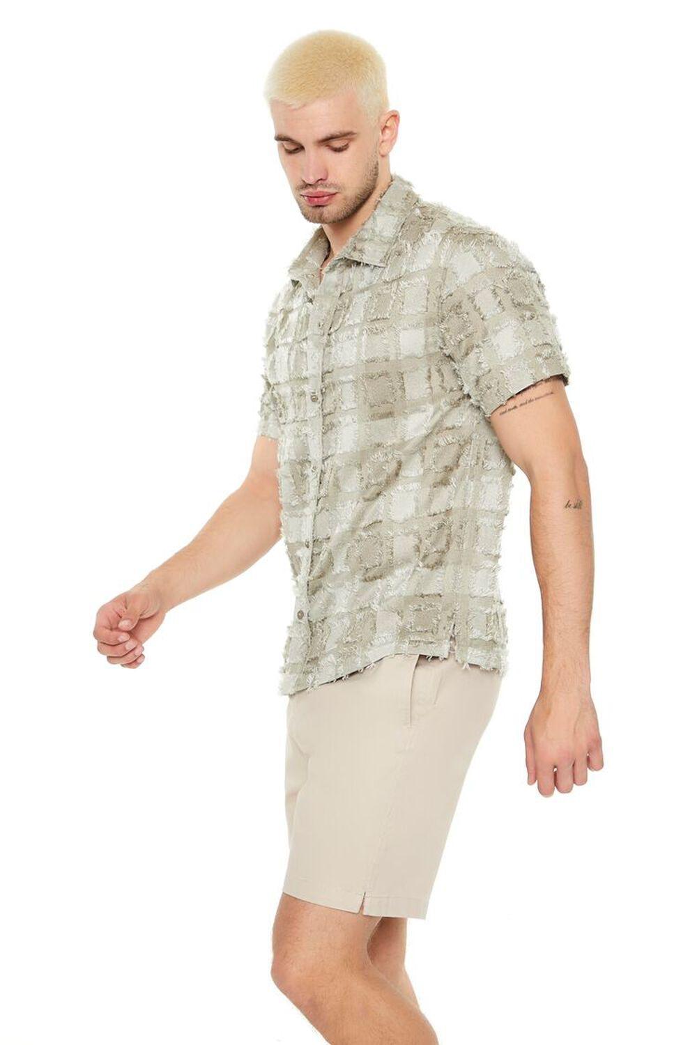 Textured Geo Print Shirt | Forever 21 Product Image