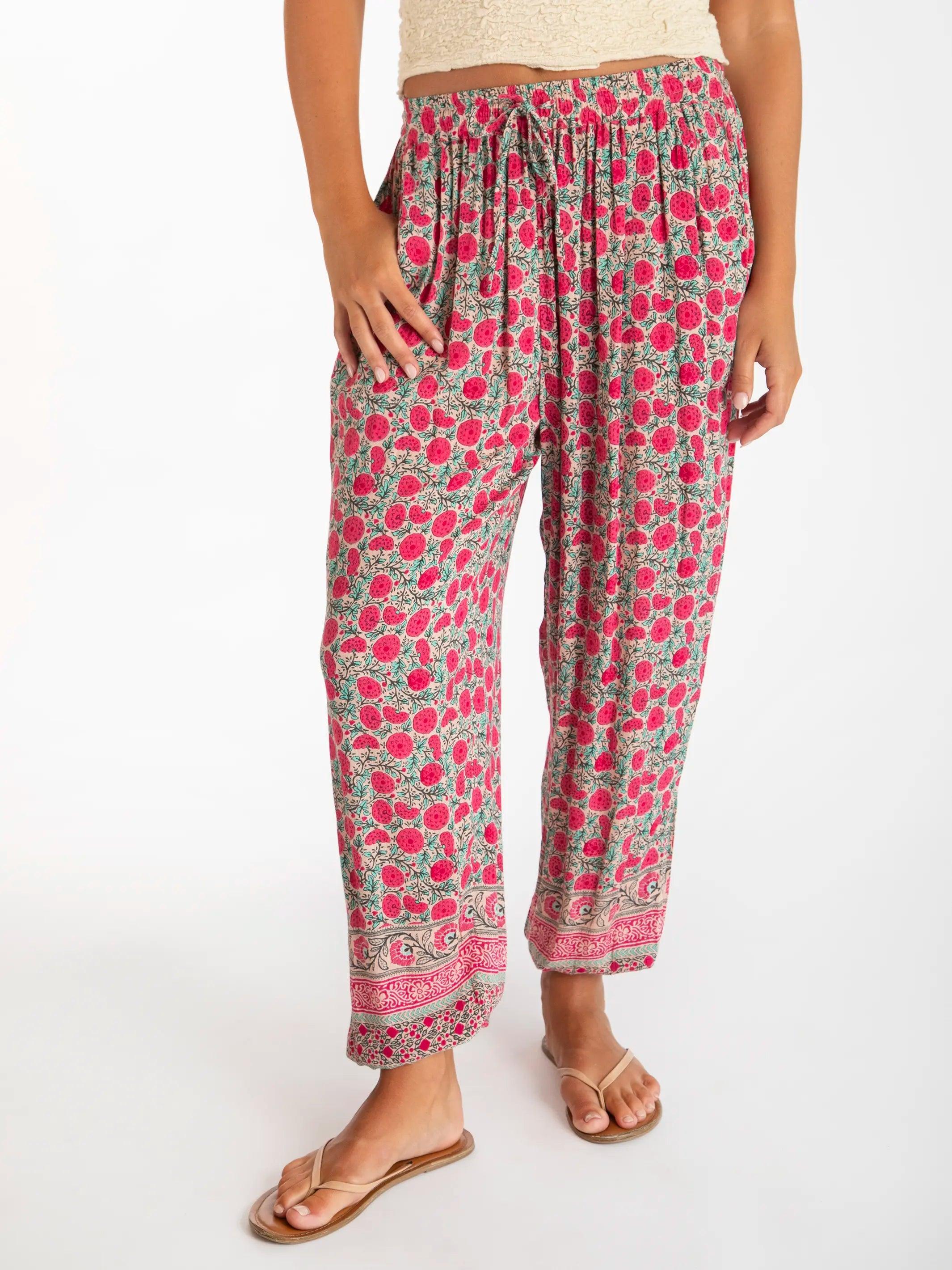 Allison Pant - Pink Puff Floral Product Image