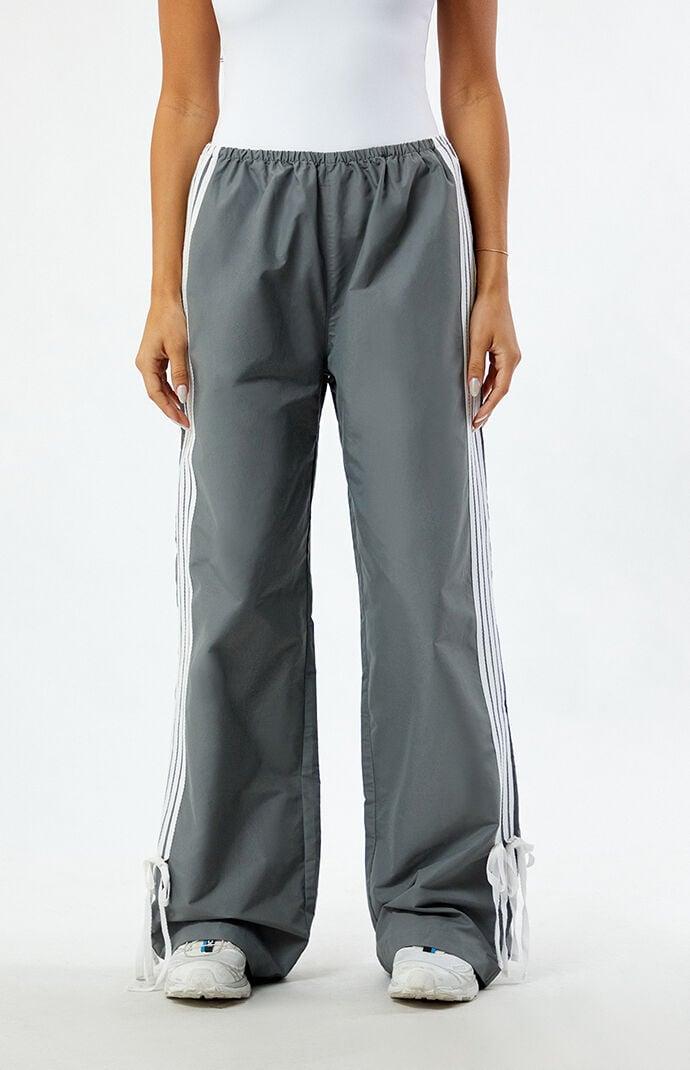 Women's Dark Grey Wide Leg Track Pants Product Image