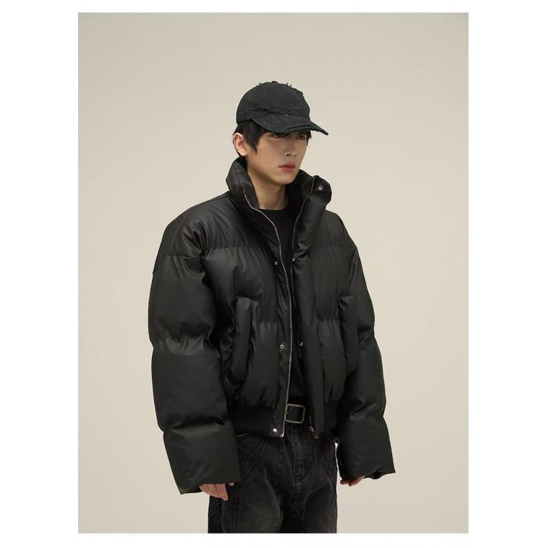 Turtleneck Zip-Up Puffer Jacket Product Image