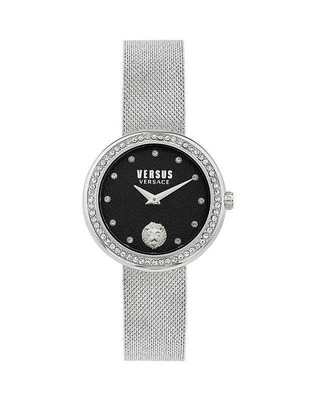 Versus Versace Womens Lea Crystal 2 Hand Quartz Rose Gold-Tone Stainless Steel Watch, 35mm Product Image