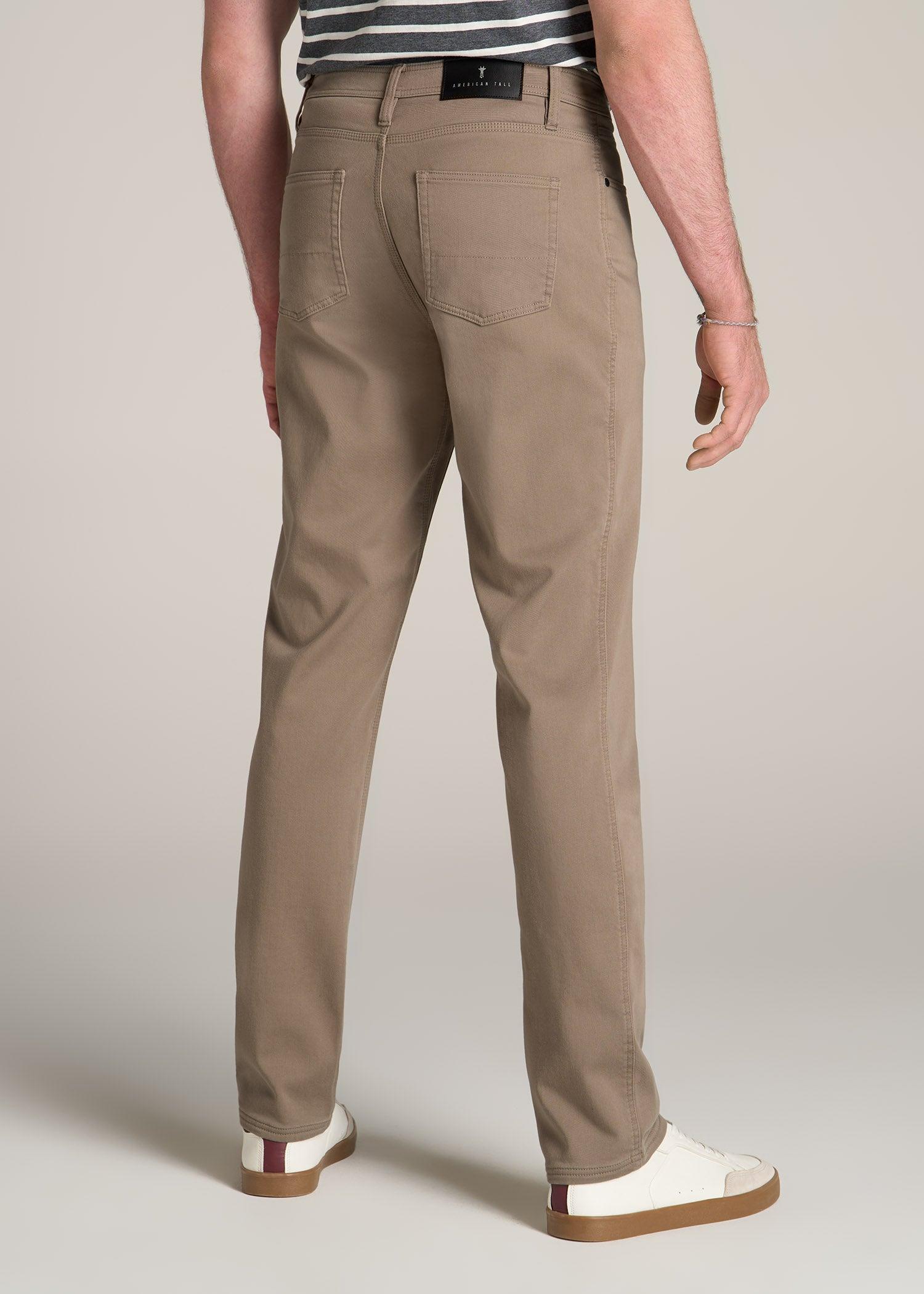 Everyday Comfort 5-Pocket TAPERED-FIT Pant for Tall Men in Dark Sand Male Product Image