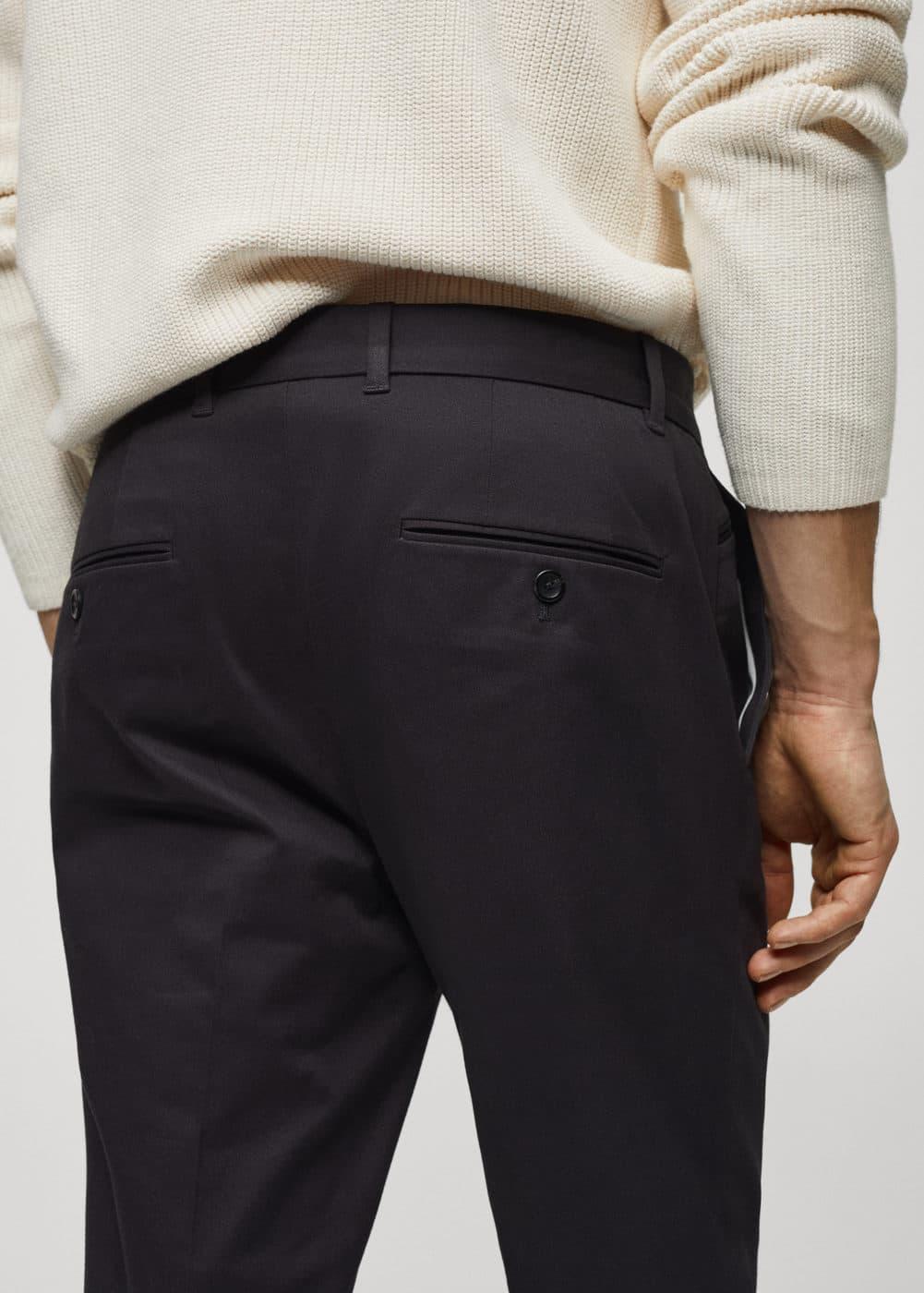 MANGO MAN - Pleat detail wool pants medium brownMen Product Image