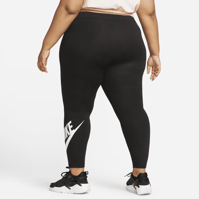 Plus Size Nike High-Waisted Graphic Leggings, Womens Grey Product Image