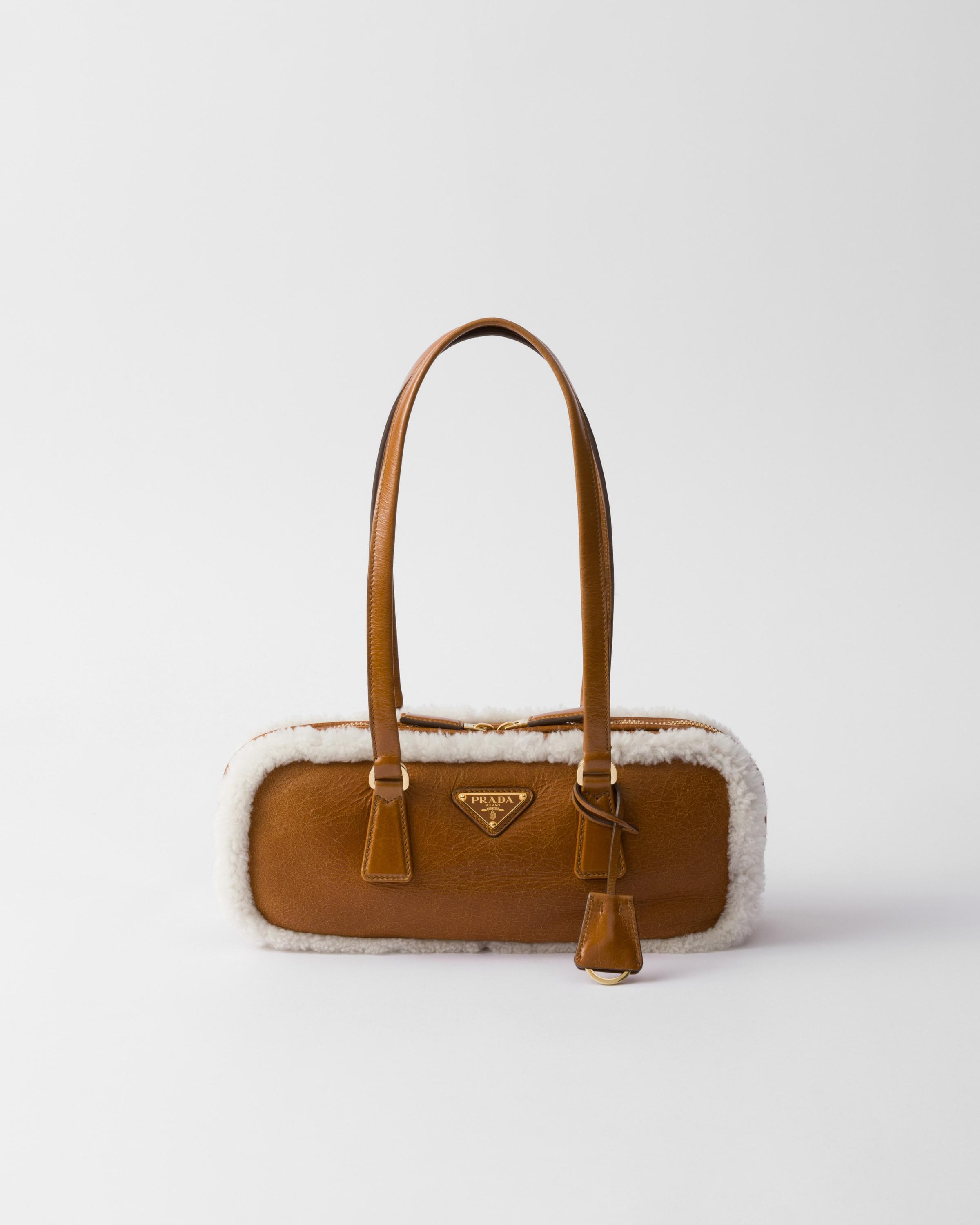 Medium shearling two-handle bag Product Image