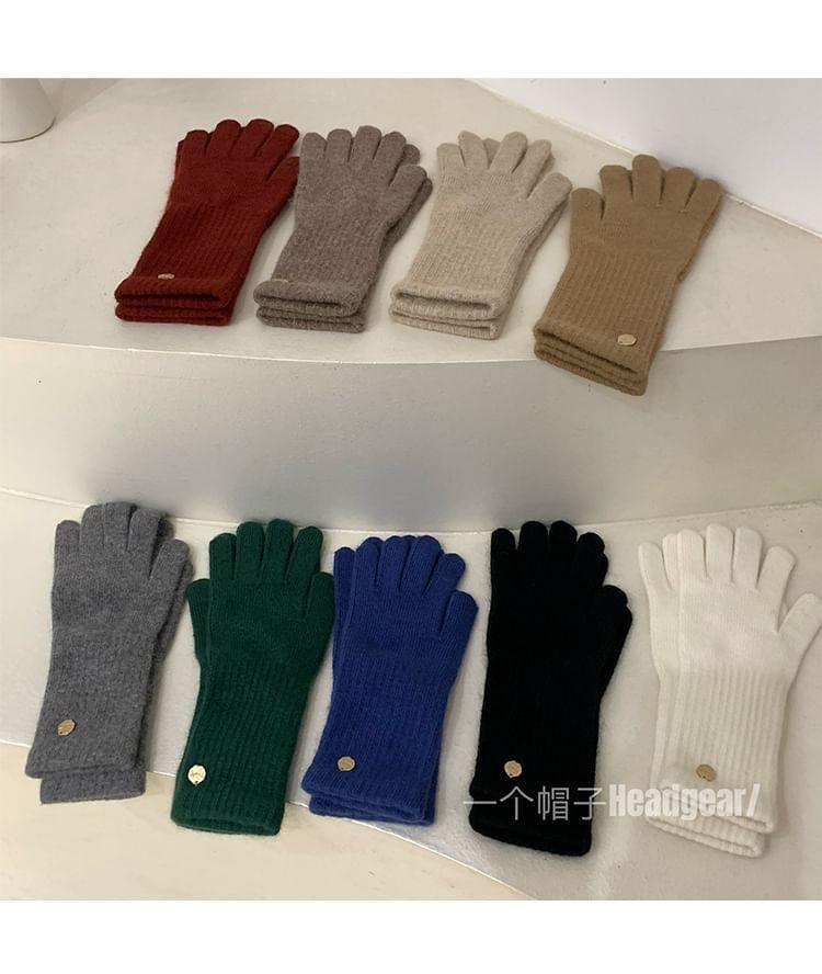 Plain Knit Gloves Product Image