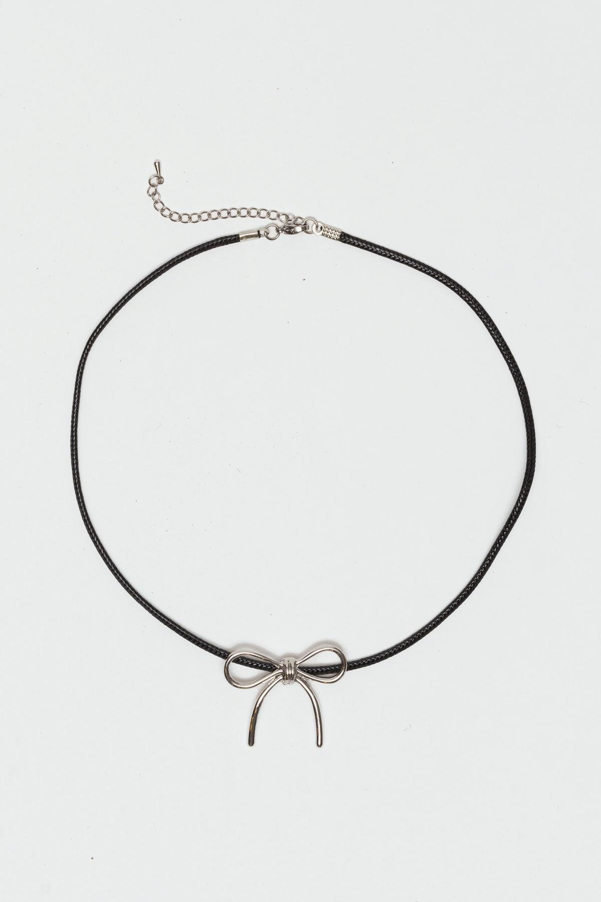 Bow Cord Necklace Product Image