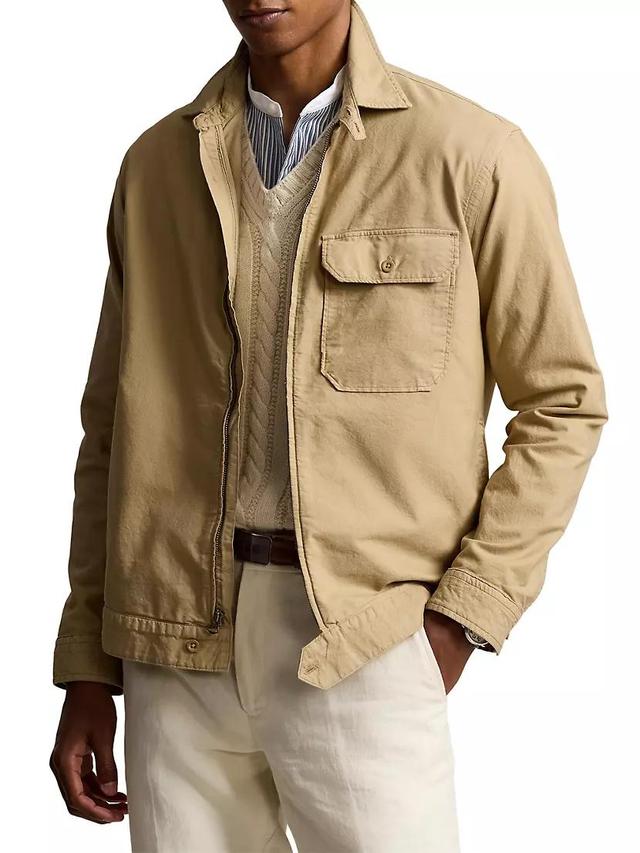 Cotton Zip-Front Overshirt Product Image