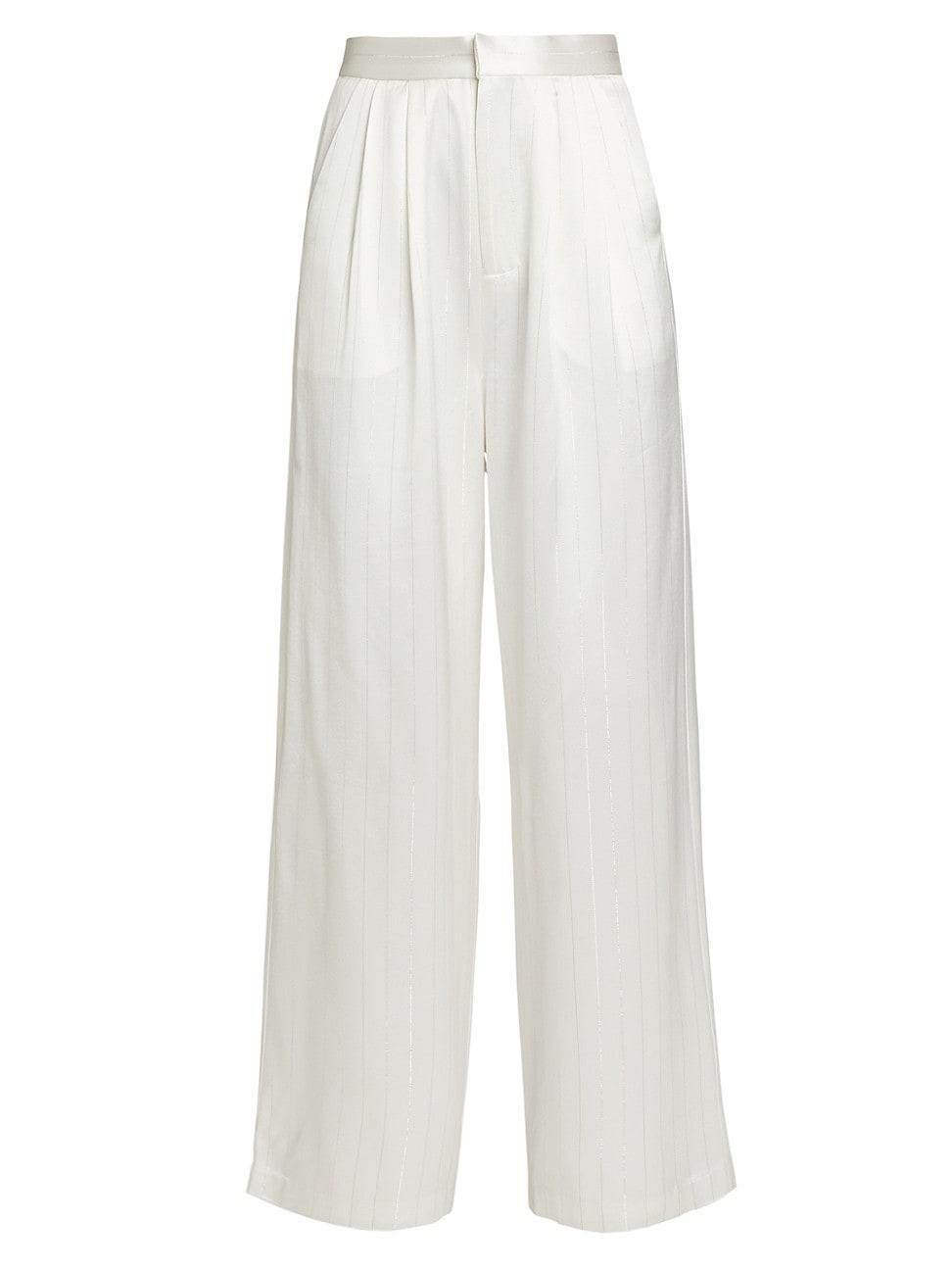 Womens Hester Metallic Stripe Pants Product Image