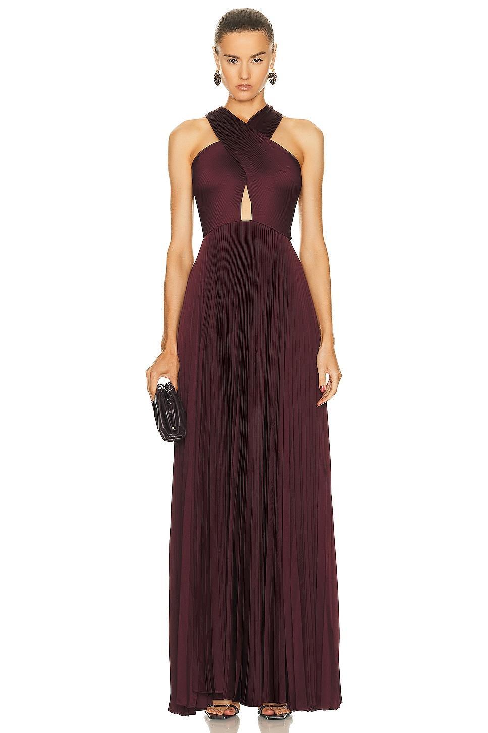 A.L.C. Athena Dress in Burgundy Product Image