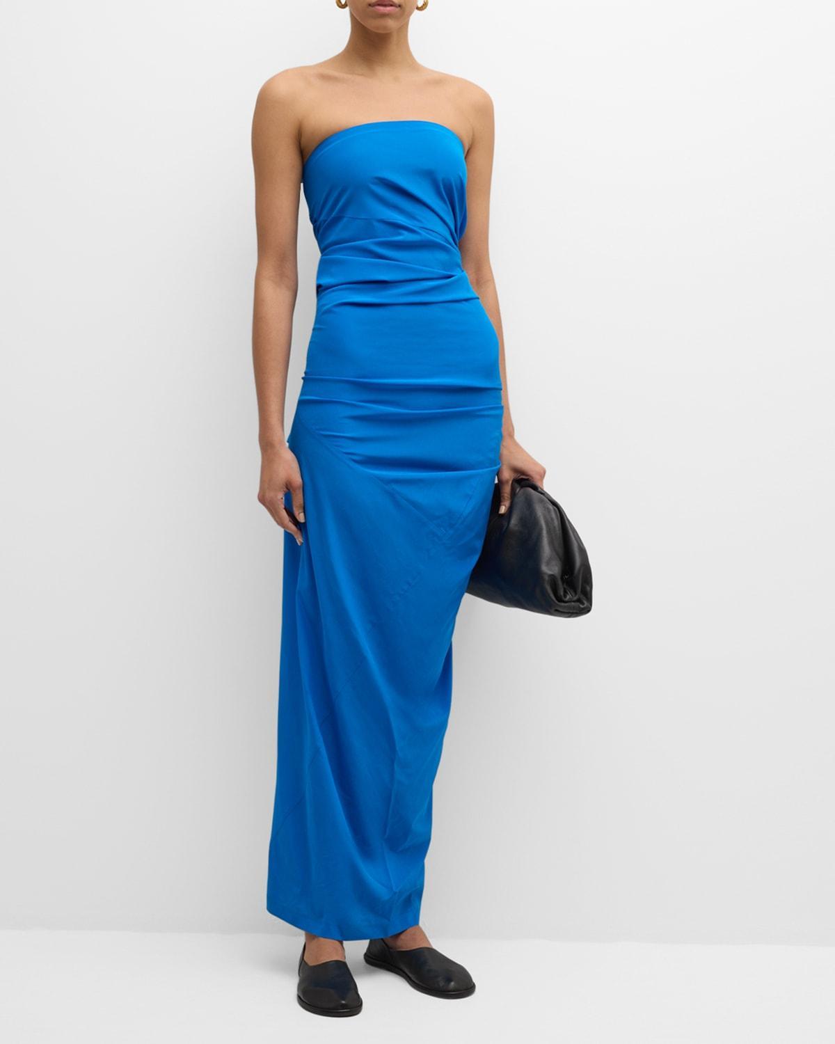 Odette Strapless Silk-Blend Cocktail Dress Product Image