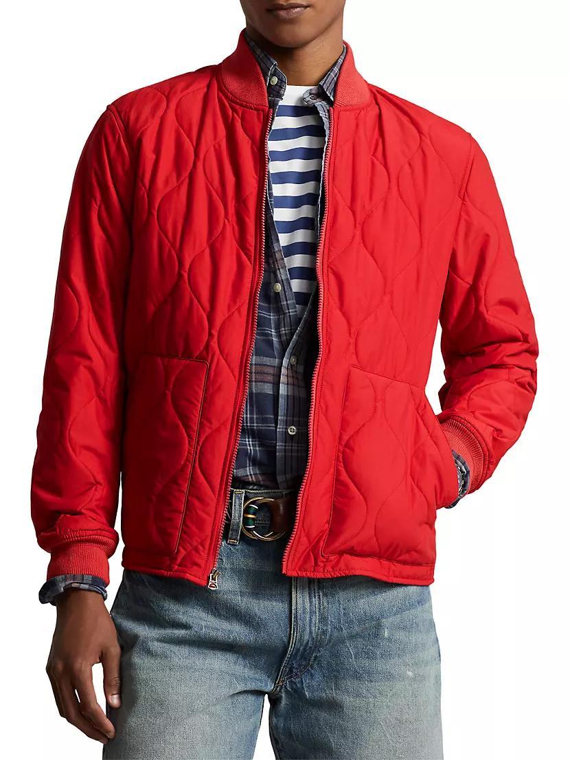 Quilted Bomber Jacket Product Image