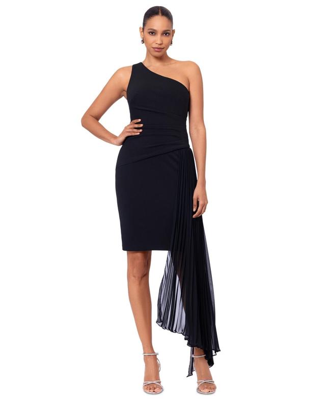 Women's Draped One-Shoulder Sheath Dress Product Image