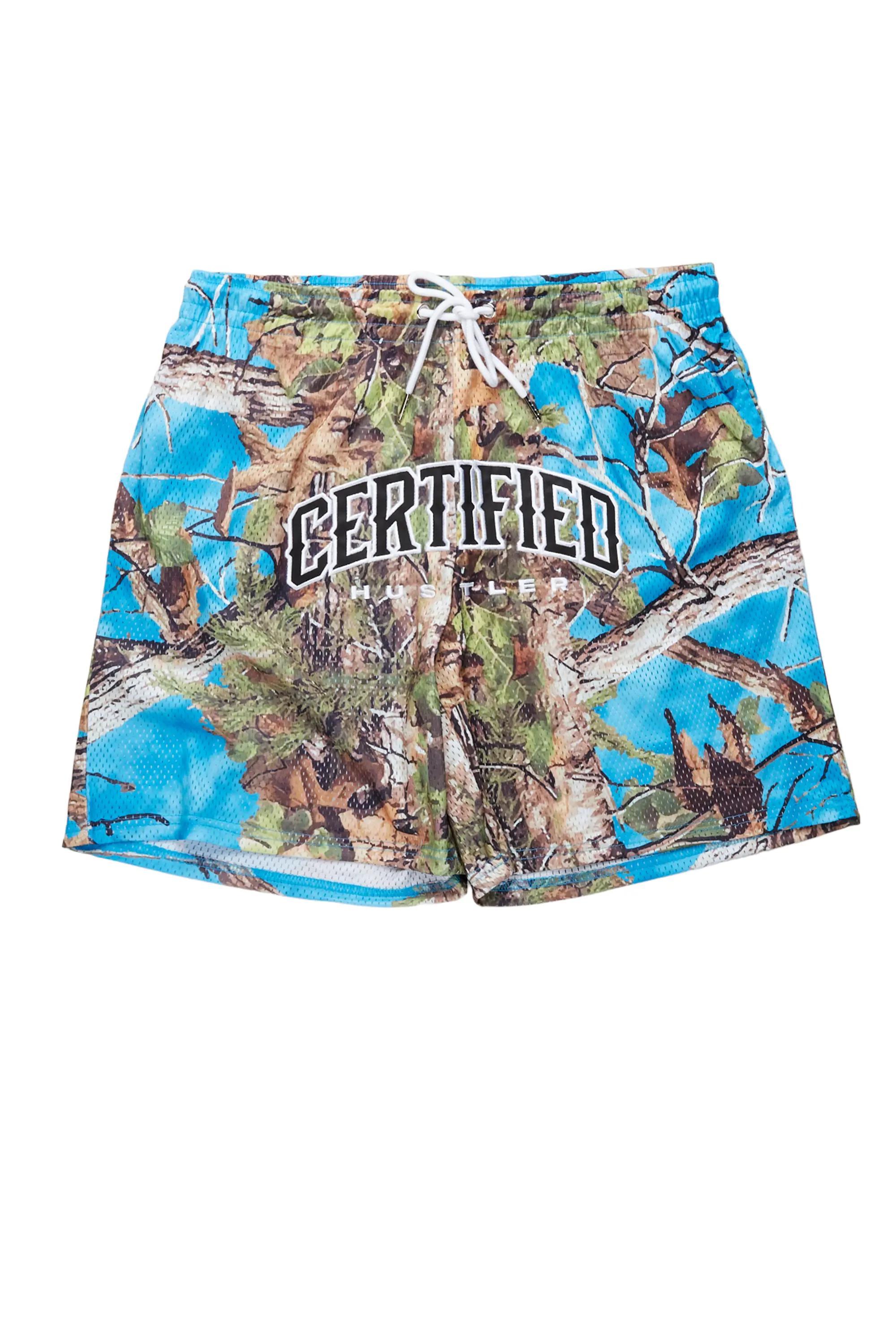 Ceri Turquoise Graphic Short Male Product Image