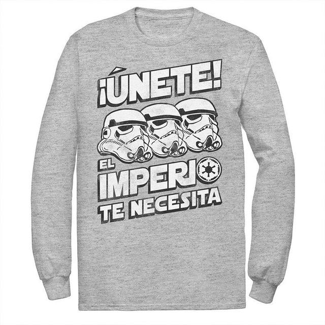 Mens Star Wars Unete El Imperio Te Necesita Stormtrooper Faded Portrait Tee Blue Product Image