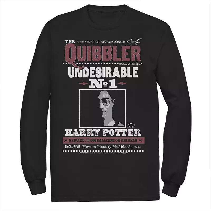 Mens Harry Potter The Quibbler Undesirable Number 1 Long Sleeve Graphic Tee Product Image