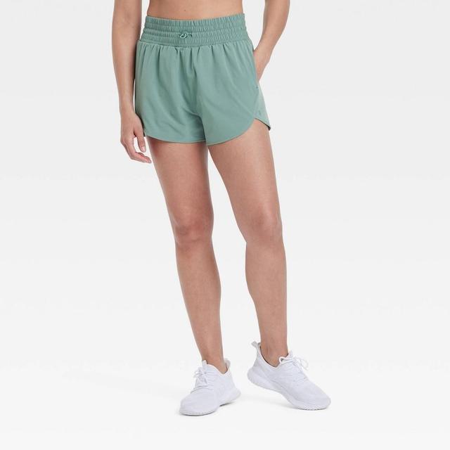 Womens Flex Woven High-Rise Shorts 3 - All In Motion Dark L Product Image